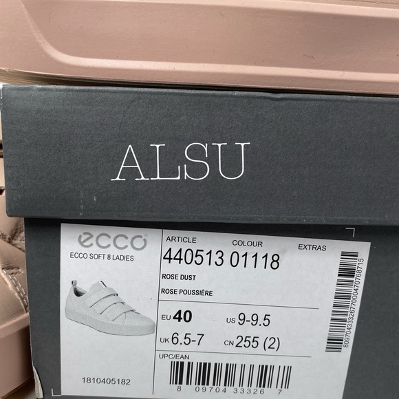 🌸 SALE 🌸 ECCO Soft 8 Ladies Strap Sneakers Rose Dust AUTHEN Size 440513 01118 - Picture 8 of 8